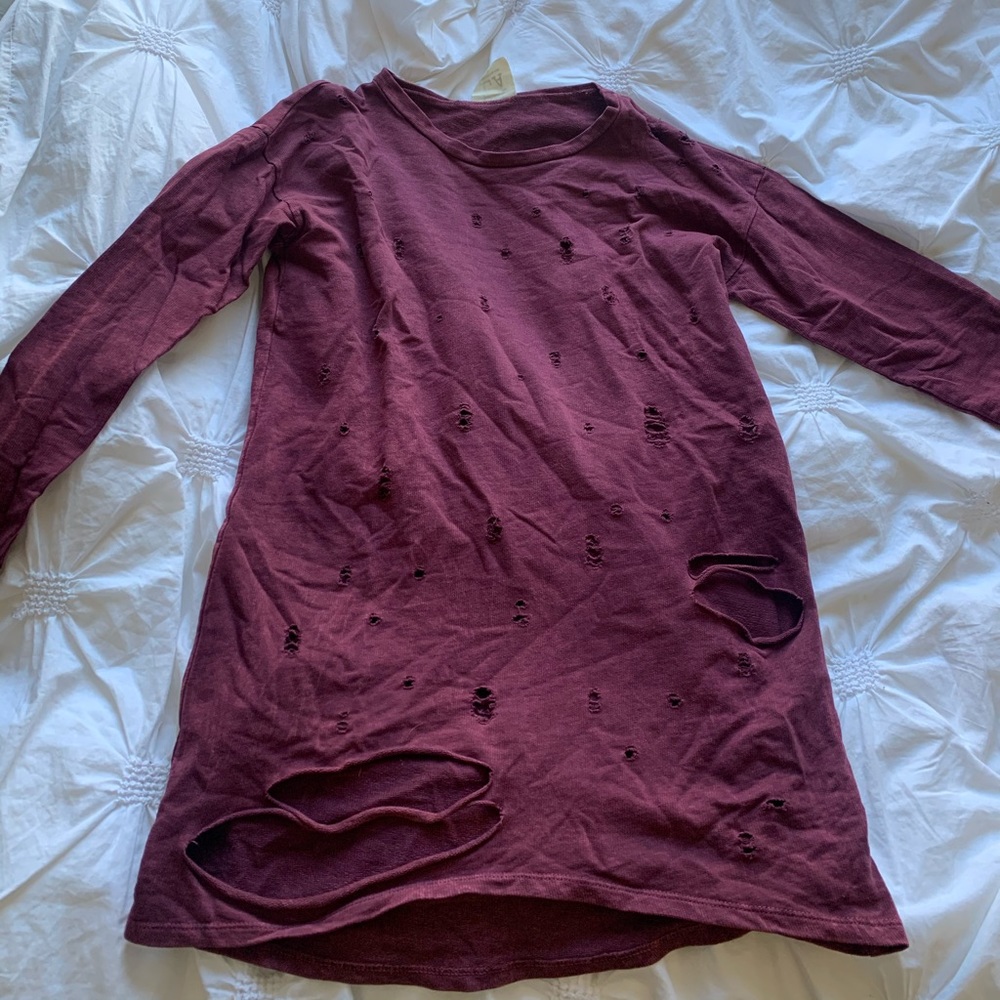 NWOT PPLA Distressed Tunic - Size Small